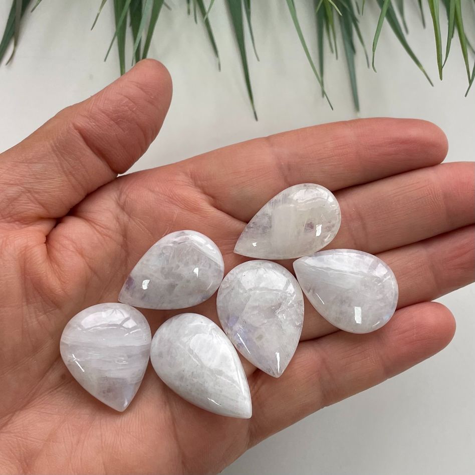 Moonstone Cabochon - Tear Drop - 1pc Moonstone Cabochon - Tear Drop - 1pc